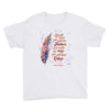 Agapé Feathers and Wings - Youth Short Sleeve Tee-White-XS-Made In Agapé
