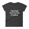 Prayers Above Everything - Ladies' Fit Tee-Heather Dark Grey-S-Made In Agapé