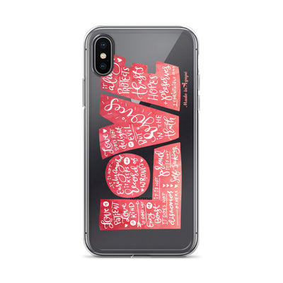 LOVE Protects - iPhone Case-iPhone X/XS-Made In Agapé