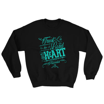 Trust In the Lord - Women's Sweatshirt-Black-S-Made In Agapé
