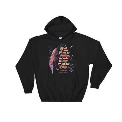 Agapé Feathers And Wings - Women's Hoodie-Black-S-Made In Agapé