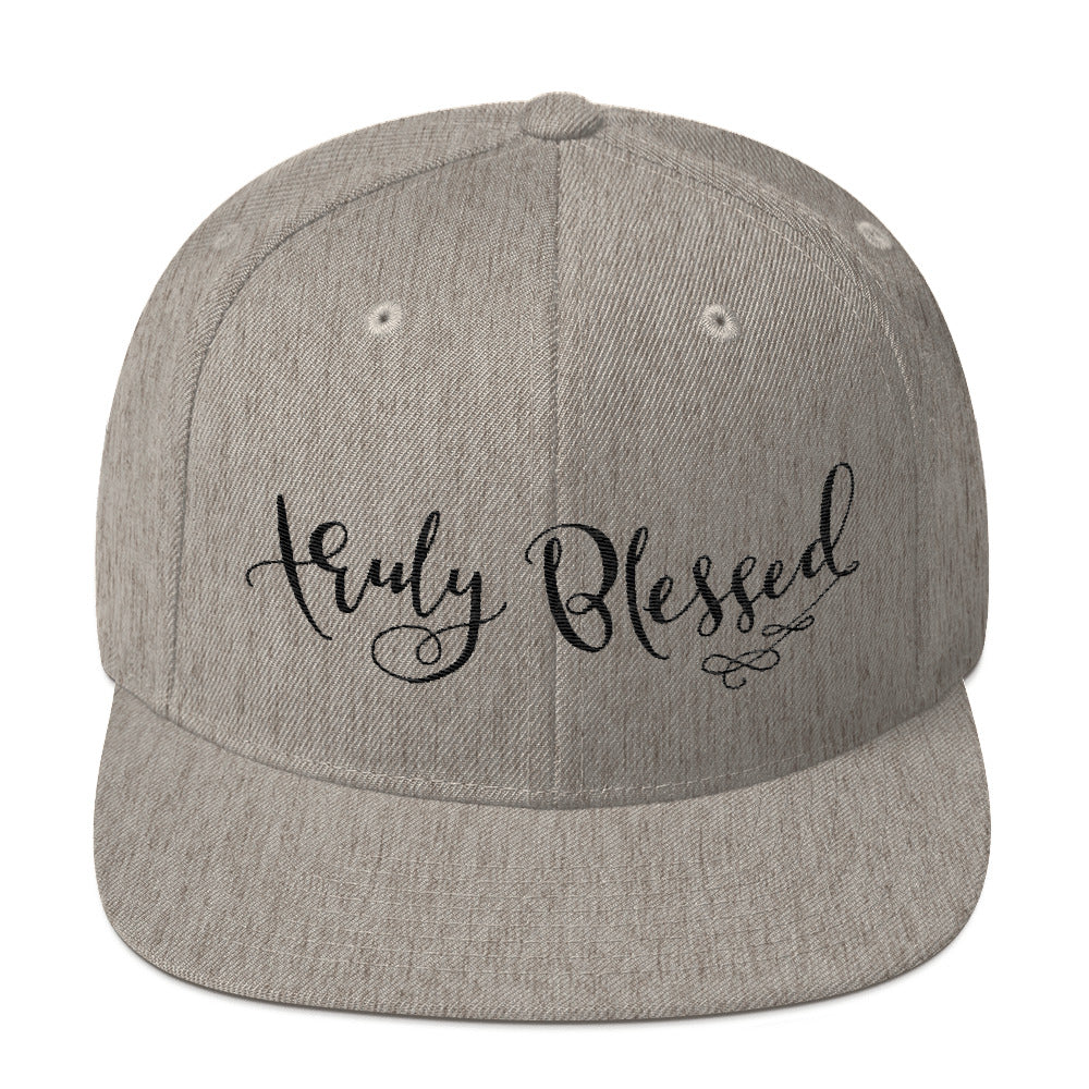 Truly Blessed - Snapback Hat-Heather Grey-Made In Agapé
