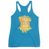 Kind Words Are Like Honey - Ladies' Triblend Racerback Tank-Vintage Turquoise-XS-Made In Agapé