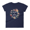 His Grace Is Sufficient - Ladies' Fit Tee-Navy-S-Made In Agapé