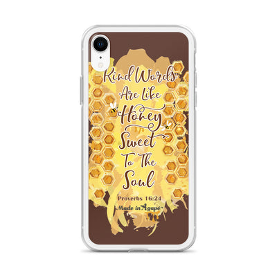 Kind Words Are Like Honey - iPhone Case-Made In Agapé