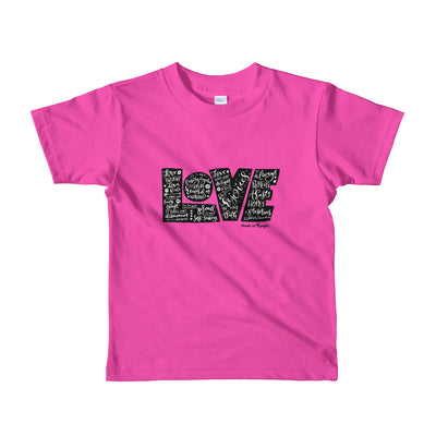 LOVE Protects - Kids T-Shirt-Fuchsia-2yrs-Made In Agapé