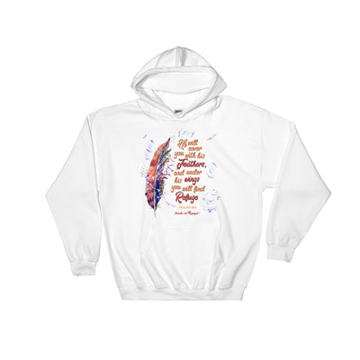Agapé Feathers And Wings - Women's Hoodie-White-S-Made In Agapé