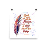 Agapé Feathers And Wings - Poster-14×14-Made In Agapé