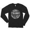Give Thanks In All Circumstances - Unisex Long Sleeve Shirt-Black-S-Made In Agapé