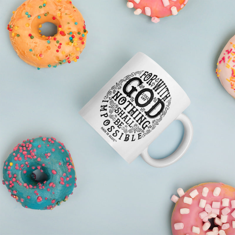 Nothing Impossible With God - Coffee Mug-Mockup-Made In Agapé