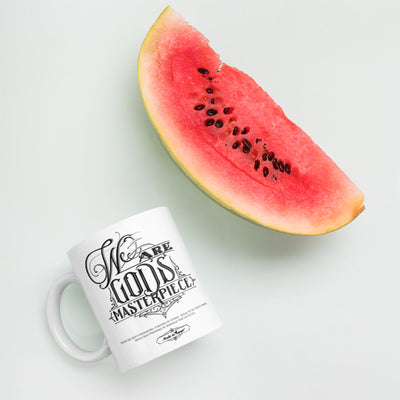 We Are God's Masterpiece - Coffee Mug-Mockup-Made In Agapé